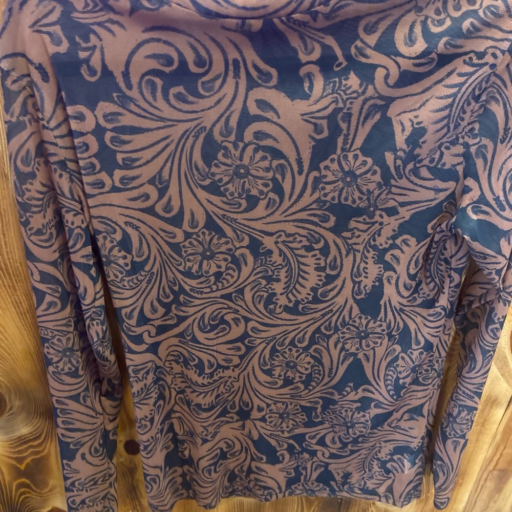 Floral Pattern Long Sleeve Top